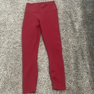 red Fabletics leggings